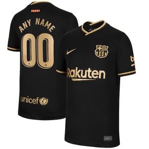 Nike Black Barcelona 2020/21 Lionel Messi Jersey
